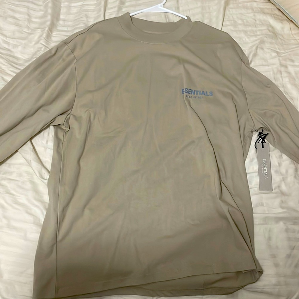 brand new tan long sleeve essential shirt